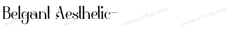 Belgant Aesthetic字体转换